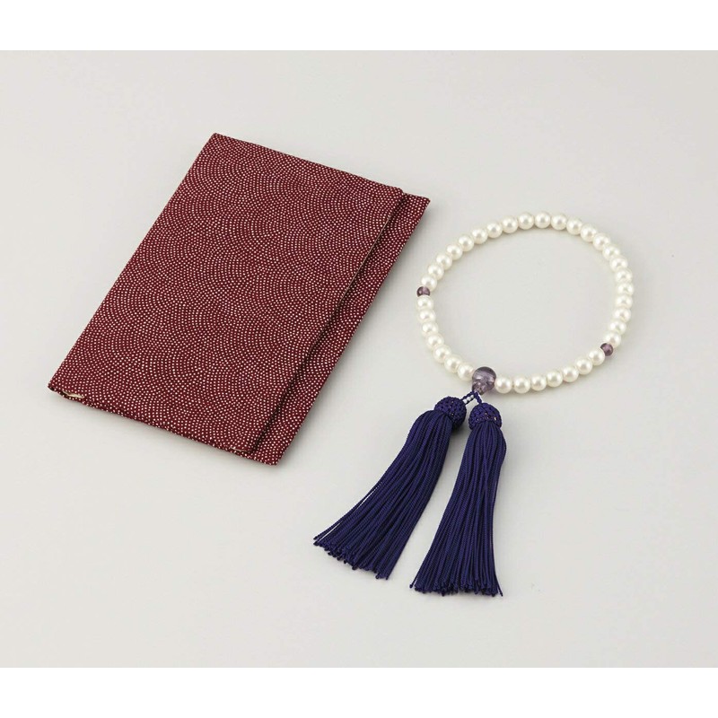 波瑠パール 京念珠と念珠袋のセット 岸田産業 クラシド 401-503