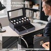 AUTOARK Leather & Velvet 12 Watch Box Jewelry Case and