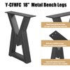 Y-CFHFC 18 '' Metal Table Legs Bench Legs for DIY