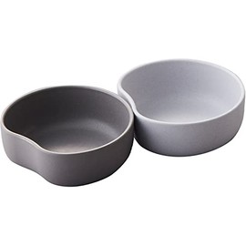 Jijinsha SUC 23063 Bowl 5.1 fl oz (150 ml), Set of 2, Gray, Antibacterial