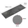 AggAuto Universal 40"x13" Car Grill Mesh - 100x33cm Aluminum Alloy