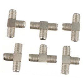 Gatuida 10pcs Type Coax Splitters Way Type Female to Female Adapter for Cable Tv and Satellite Material Easy Installation for Multiple Signals