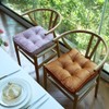 vctops Fall Soft Velvet Chair Pads with Ties Comfy Solid