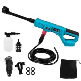 Cordless Pressure Washer Compatible with Ma-Kita 18V, 1000 PSI Portable Handheld Power Washer with 6-in-1 Nozzle Foam Cannon for Car Floor Fence Wall Cleaning(No Battery) (Ma-Kita 18V)