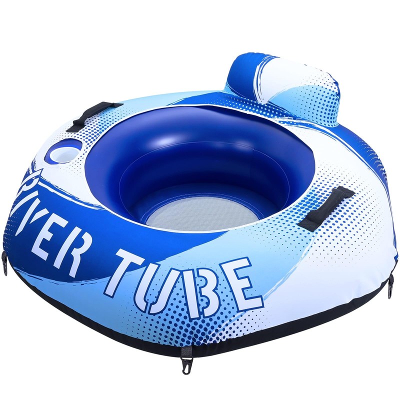 WERNNSAI 54" River Tube, Heavy Duty Inflatable Pool Float with