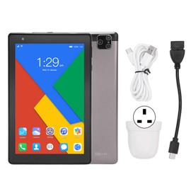 8 Inch Kids Tablet for Android 10 2GB 32GB 2.4G 5G Wifi Dual Band Octa Core IPS HD Tablet 3G Calling Tablet 100‑240V Grey UK Plug