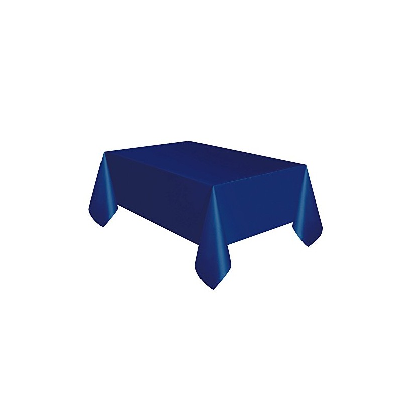 Navy Blue Plastic Tablecloth, 108" x 54"