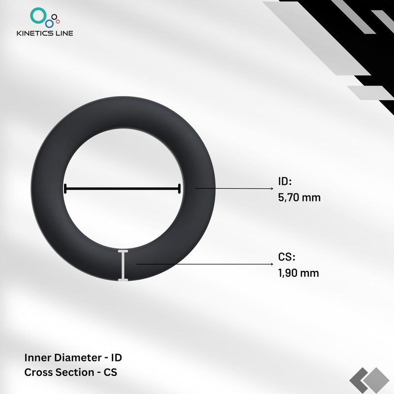 KINETICS LINE O-Ring Seals 5.70 x 1.90 mm Pack of