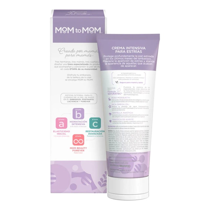 Crema Intensiva Para Estrías Mom To Mom 250 Ml
