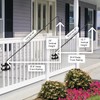 IVOODi Heavy Duty Deck Hook-Deck Railing Plant Hanger, 29 to