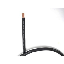 100 ft CCA 4 Gauge Oversized Black Power Ground Wire Sky High Car Audio