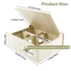 Amonk Multi-Chamber Hamster House Wooden Secret Peep Shed and Explore