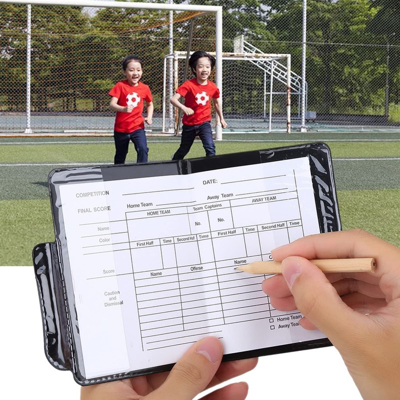 Akozon PVC Soccer Match Football Game Referee Red and Fluorescent