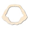 Unfinished Shark Jaw Shape | DIY Craft Cutout | up
