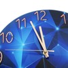 30cm Glass Blue Wall Clock for Living Room Decor Silent
