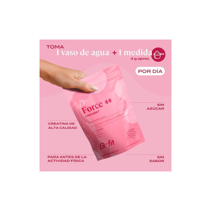 B-FIT Creabet, Creatina Monohidratada y Beta Alanina, 300g