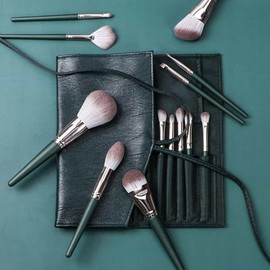 Makeup Brushes 14-piece Set Face Brush 14-piece Brush Set - Green / 메이크업 브러쉬 14종 세트 페이스브러시 브러쉬14종세트-그린
