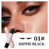 KTouler 2 Pack Black Eyeliner Stamp,One-Piece Liquid Gel Eyeliner Stencil