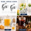 2-Pack Push Beverage Dispenser Water Spigot, Abs Plating Material