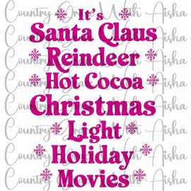 Handmade Sublimation Transfer Santa Claus Christmas Ready To Press Heat Transfer