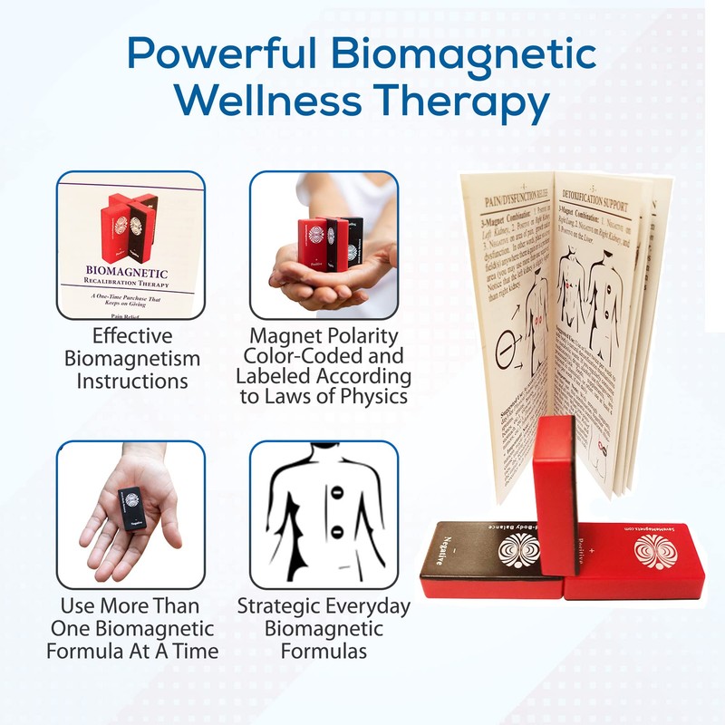 SaveMeMagnets - Biomagnetism Wellness Kit | 6 Therapeutic-Grade Magnets &