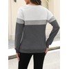 TICTICMISS Womens Sweatshirts Half Zip Fleece Pullover Tops Color Block