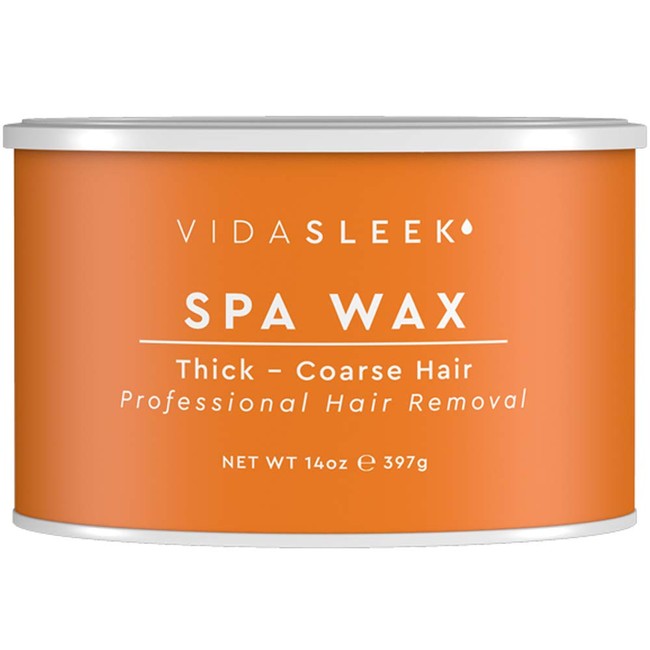 Full Body Spa Wax For Thick to Coarse Hairs - All Natural - Professional Size 14 oz. Tin
