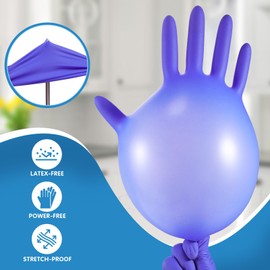 Rosgel Guantes desechables de nitrilo para niños de 4 a 10 años, sin látex, sin polvo, tamaño XS, perfectos para servicios de limpieza, preparación de alimentos y cocina, 100 unidades