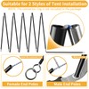 MI CASA Tent Tarp Poles 4.3m Universal 13 Sections Tent