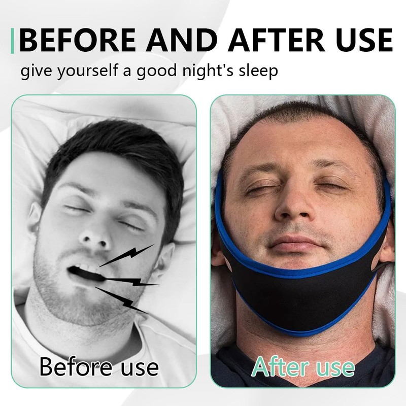 Anti Snoring Chin Strap, Adjustable Stop Snoring Chin Straps for