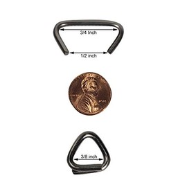 3/4 Stainless Steel Hog Rings - Made in The USA (100 Count bag-4oz)