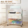 LUCKUP Organization and Storage Craft Table for Cricut Machines, Rolling