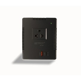 SETPOT Power Travel Voltage Converter Transformer, Step Up/Step Down 220/110v to 110/220v Type E/F Plug, Works with Hair Straightener, Electronics Chargers, 1 USB A/C 18W Fast Charge, (500, Watts)