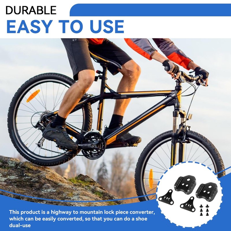 Frdhee Bicycle Cleats Adapter, Bicycle Pedal Adapter for Road Bike