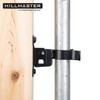 HILLMASTER 1-3/8" Flat Back Wall Mount Chain Link Fork Latch,