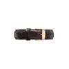 Daniel Wellington York Rose Men's Brown Leather Buckle Watch Strap