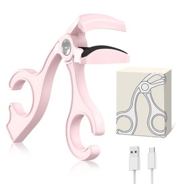 YushengTai Heated Eyelash Curler, Electric Eyelash Curler, Heated Rimless, Lash Curler, Eyelash Curler, Wide Angle Arc Design, Quick Heating, Long Lasting Durability for All Eyelash Shapes