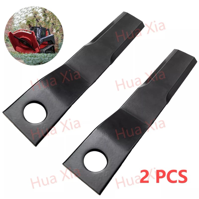 Mhanewv 2PCSSkid Steer Brush Cutter Cutting Blades for use with