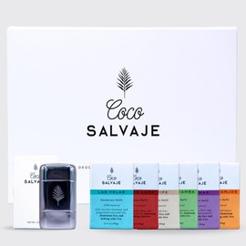 COCO SALVAJE Natural Deodorant 6 Pack & Reusable Metal Case | Aluminum Free Deodorant with Magnesium | Non-Toxic, Vegan, Hypoallergenic, Pregnancy Safe | Clean Organic Ingredients | 2.11oz Each