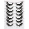 Poolunch False Eyelashes Cat Eye Lashes 8D Volume Wispy Natural