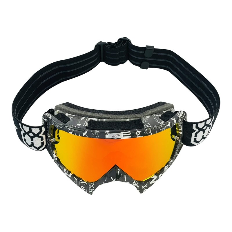 Two-X Race Motocross / Enduro Cross Goggles, Mirrored Lens, Iridium