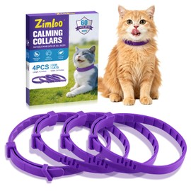 Zimloo Calming Collar for Cats, Adjustable Cat Anxiety Relief Collar with Pheromone, Breakaway Safety Collar for Stress Support, Fits All Cats