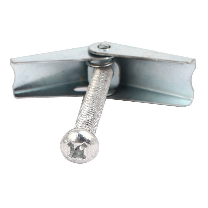 Sourcingmap M6 x 60mm Male Thread Spring Loaded Hollow Wall