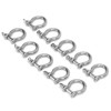 10pcs Bow Shackle Stainless Steel High Hardness D-Ring Anchor for