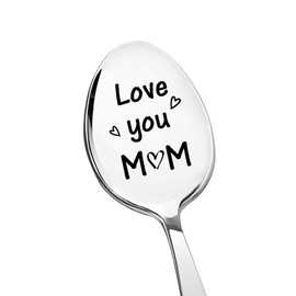 Mummy Mum Mothers Day Gift for Mum Mom I Love You Mom Spoon Gifts for Mummy Mam Birthday Retirement Gifts for Mama Coffee Tea Spoon Gift for Mother Coffee Tea Lovers Presents for Women Moms