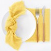 Socomi Set of 6 Linen Napkins Yellow Easter Spring Cloth