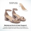 ABEO Avenue Strap Metatarsal Sandal Tan Patent 8 Medium