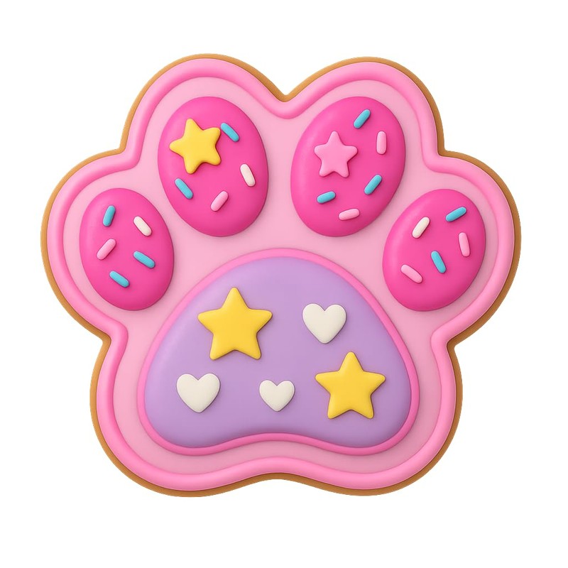 Mighty Gadget Mini Dog Paw Cookie Cutter Strip - 5