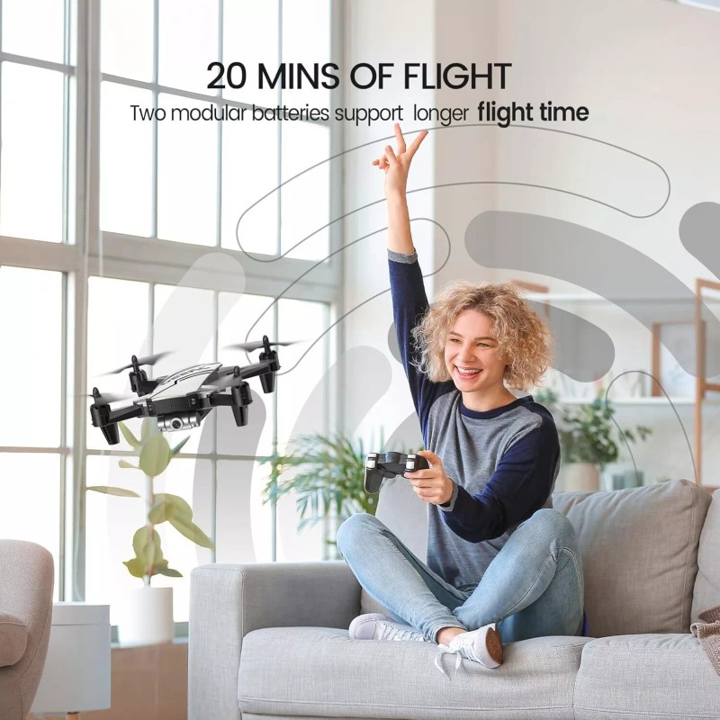 DEERC D20 Silver Mini Drone with 720P HD FPV Camera
