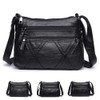 ACNCN Soft PU Leather Crossbody Shoulder Bag: Stylish Women's Multi-Pocket